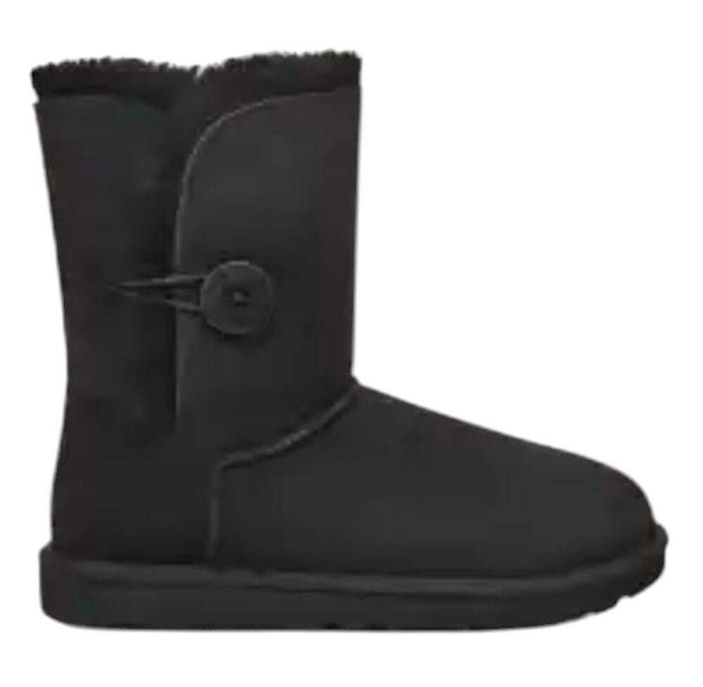 NWOB UGG Bailey Button Winter Boot In Black Size 5